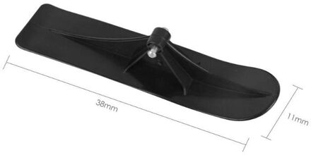 Ski Boards Effen Kleur multifunctionele 1 Paar PE Plastic Ski Board 2 in 1 Winter Outdoor sport Scooter Onderdelen Zwart