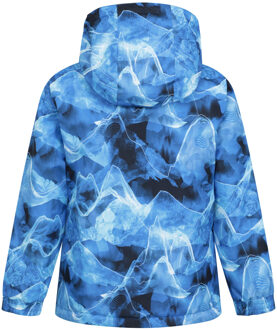 Ski jas & broek met Wave patroon voor kinderen/Kinderen (Blauw)