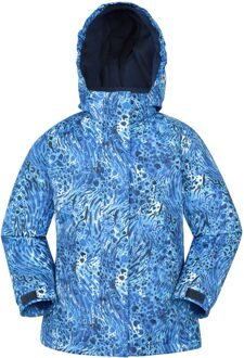 Ski jas voor kinderen/kleuters Sneeuwklokje aquarel (Blauw)