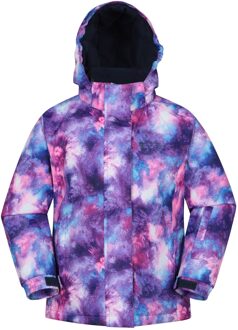 Ski jas voor kinderen/kleuters Sneeuwklokje aquarel (Donkerpaars)