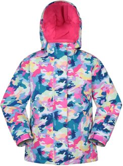 Ski jas voor kinderen/kleuters Sneeuwklokje aquarel (Helder Roze) - 3-4J / 98-104cm
