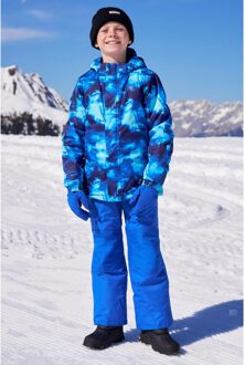 Ski jassenset met opdruk voor kinderen (Kobalt) Blauw - 7-8J / 122-128cm