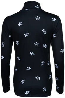 Ski pully dames Zwart - L