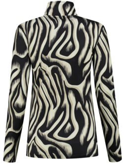 Ski pully dames Zwart - XL