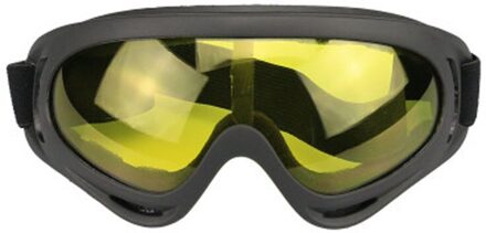 Ski Snowboard Goggles Mountain Skiën Eyewear Sneeuwscooter Motorcycle Winter Riding Sport Zand-proof Bril X400 Bril geel