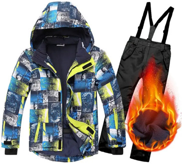 Ski Suit Kids Winter Warm Windproof Waterproof Outdoor Children Sports Snow Coats and Pants Set Boys Girls Snowboard Jackets