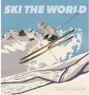 Ski The World 2025 Wall Calendar - Pomegranate