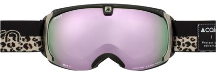 Skibril Pearl SPX3 Mat Black Leopard Zwart - One Size