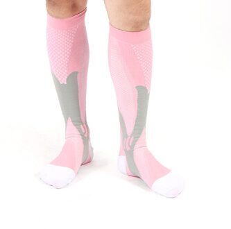 Skiën Sport Sokken Wandelen Kous Thermische Verdikking Ademende Sokken Outdoor Sport Running Fietsen Warme Massage Sok Roze