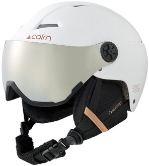 Skihelm met Vizier Orbit Visor Mat White Coffee-54/56 Wit - 54/56