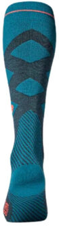 Skiing Merino Skisokken 43-47 Blauw dessin