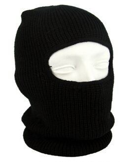 Skimuts - zwart - one size - warme muts - balaclava / bivakmuts / wintersport