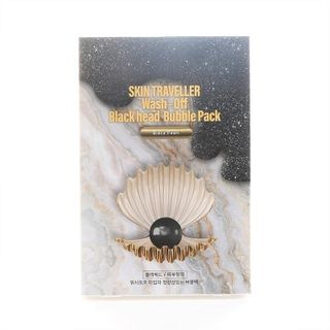 Skin Traveller Wash Off Bubble Pack Set - 2 Types Black Pearl (Blackhead)