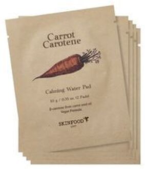 SKINFOOD Carrot Carotene Calming Water Pad Pouch Set (2 stuks x 5 maskers) - Gezichtsmasker