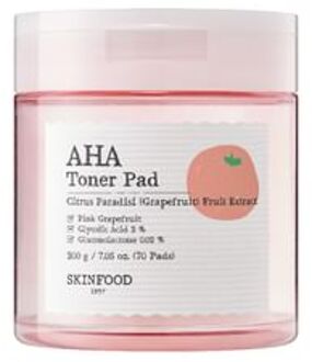 SKINFOOD Pink Grapefruit AHA Toner Pad 70 pads