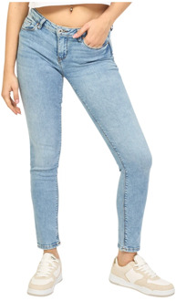 Skinny Denim Jeans met 5 Zakken Fracomina , Blue , Dames - W28,W29,W30,W32,W26