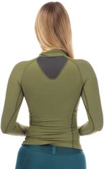 Skins Dames Skins Series-3 Thermische Top met lange mouwen in Khaki Kaki