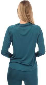 Skins Dames-T-shirt Skins Serie-3 lange mouwen in groenblauw - maat