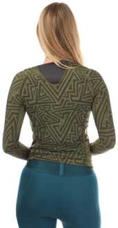 Skins Dames-Top met lange mouwen Skins Series-3 in Khaki - maat Kaki