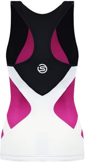 Skins Triathlon Compressie Mouwloos Roze Dames Racer Back Top T49085051 - maat XS Zwart