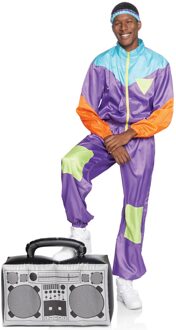 Skipak Heren Fout Jaren 80 Awesome Groen, Paars - Lila, Blauw, Oranje, Multikleur - Print