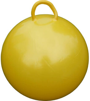 Skippybal geel 60 cm voor kinderen - Skippyballen buitenspeelgoed voor jongens/meisjes