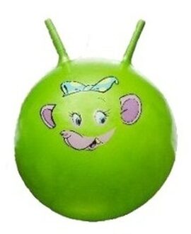 Skippybal met dieren gezicht groen 46 cm - Action products