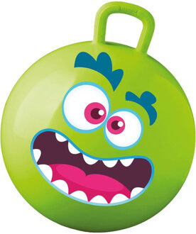 Skippybal met Smile Emoticon - groen - 50 cm - buitenspeelgoed voor kinderen