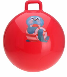 Skippybal rood met walrus 55 cm - Skippyballen