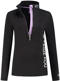 Skipully Dames Je T'aime Kou Zwart / Lila-XS Zwart/Lila - XS