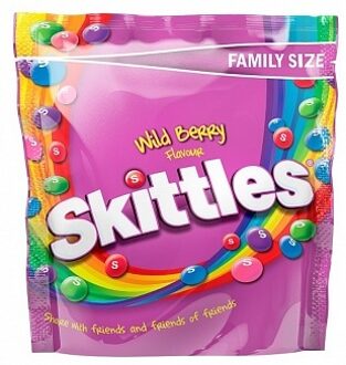 Skittles Skittles - Wild Berry Pouch 152 Gram