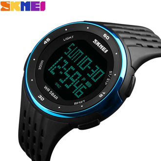 SKMEI 1219 Men Digital Watch LED Display Waterproof Male Wristwatches Chronograph Calendar Alarm Sport Watches Relogio Masculino