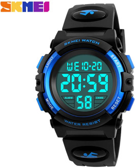SKMEI Brand Children Watches LED Digital Multifunctional Waterproof Wristwatches Outdoor Sports Watches for Kids Boy Girls