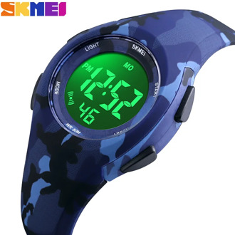 SKMEI Children LCD Electronic Digital Watch Sport Watches Stop Watch Luminous 5Bar Waterproof Kids Wristwatches For Boys Girls