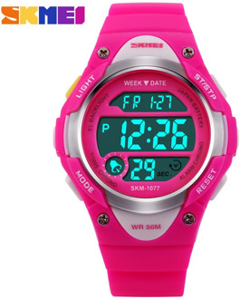 SKMEI Children Watches Cute Kids Watches Sports Cartoon Watch for Girls boys Rubber Children's Digital LED Wristwatches Reloj