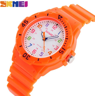 SKMEI Fashion Casual Children Watches 50M Waterproof Children Kids Girls Boys Students Quartz Wristwatches Party Gift Clock