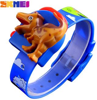 SKMEI Interesting Kids Watches Fashion Children Watch Creative Dinosaur Model Boys and girls Love montre enfan 1468 Red Blue