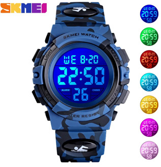 SKMEI Kids Watches Fashion Colorful Display Children's Watches Digital Waterproof Boys Watch Alarm relogio infantil Boy 1548
