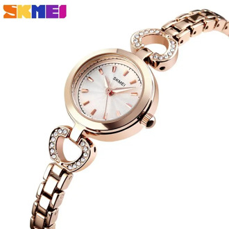 SKMEI Luxury Women Bracelet Watches Fashion Small Dial 3bar Waterproof Exquisite Ladies Wrist Watch Reloj Mujer Female Clock