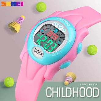 SKMEI New Sports Waterproof Children Watches Luxury Luminous LED Digital Alarm Clock Boy Girl Wristwatch For Kid Montre Enfant