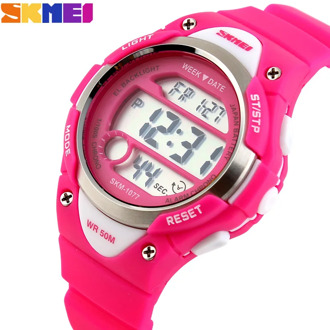 SKMEI Outdoor Sports Kids Watches Boy Alarm Digital Watch Children Stopwatch Waterproof Girls Wristwatches montre enfant 1077