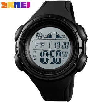 Skmei Sport Outdoor Horloge Mannen Wekker Countdown Heren Horloges Waterdichte Digitale Mannelijke Horloges Relogio Masculino 1379 zwart