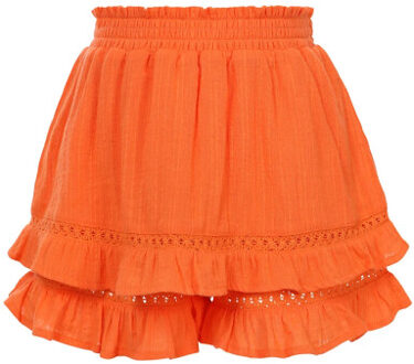 Skort mandarijn voor meisjes in de kleur - maat 164 Oranje