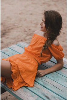 Skort mandarijn voor meisjes in de kleur Oranje - 176
