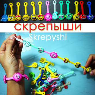 Skrepyshi Strap Cartoon Skrepyshy from Magnit Zombyshy for Children Interesting DIY Toy Cable Storage Organizer Creativity Goods