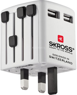 Skross USB oplader World USB Charger Stekkerdoos adapter