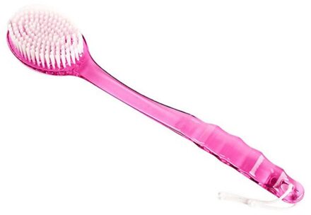 Sktn Bad Terug Body Bad Douche Spons Scrubber Borstels Met Handvat Scrub Huid Massager Peeling Badkamer Borstel Rood
