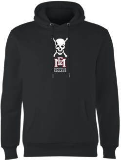 Skull and Logo Hoodie - Black - L Zwart