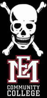 Skull and Logo Men's T-Shirt - Black - 5XL Zwart