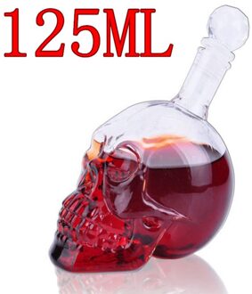 Skull Glas Whisky Wodka Wijn Kristallen Fles Geesten Kopjes Transparant Wijn Drinkbekers Bar Thuis Hotsale Grote Verkoop 125ML
